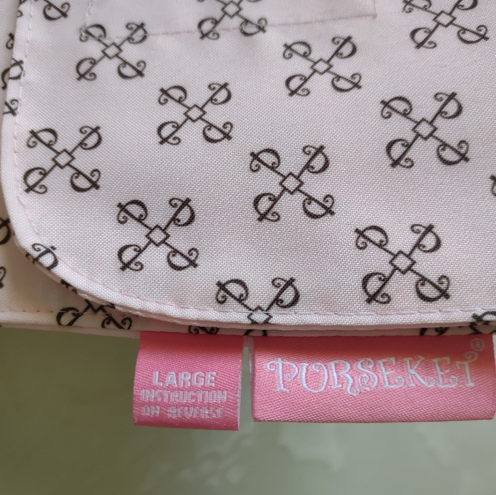 Pink Purse Organizer Insert Large 8 Pockets - Picture 6 of 7